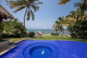 Oceanfront Retreat with Private Pool and Jacuzzi